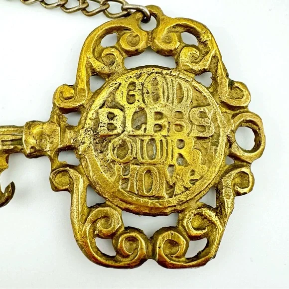 Vintage Brass Key Hook - Picture 3 of 6